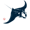 Manta Rochen mit Kanji Stempel