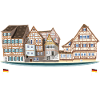 Schwäbisch Hall, Süddeutschland, Zeichnung