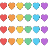 Rainbow Hearts LGBT Pride Monat