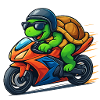 turtle biker
