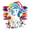 Cool Weimaraner at Christmas