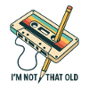 Retro cassette with pencil