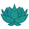 Lotus Flower Teal