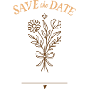 Save the Date Bouquet – Wedding 2025