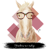 JvG Pferd "Pferdrau ma ruhig."