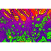 Psychedelischer Farbfluss