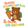 Tschüss Kindergarten Schule ich komme