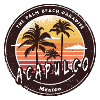 Acapulco, Mexique, Palmiers, Plage, Design