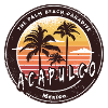 Acapulco, Mexique, Palmiers, Plage, Design