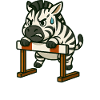 Zebra Hurdle Motivation Dire Surmonter