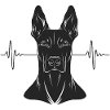 Heartbeat Doberman – Dog Design