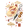 Japanese Kitsune Mask
