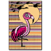 Flamingo in the sunset