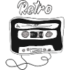Retro Kassette Design