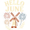 Hello June Retro Celebration Design
