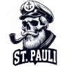 St.Pauli Kiez Hamburg Totenkopf Sankt Pauli