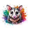 opossum,maus,graffiti,illustration,bunt
