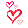 spray paint,spray,hearts,graffiti,red,pink