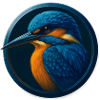 Elegant Kingfisher – Nature Motif