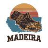 Madeira Island Illustration Sunset