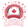 Proudly Canadian with Maple Leaf