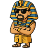 pharao sonnenbrille comic
