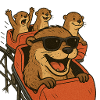 Otter in the roller coaster