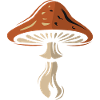 Toadstool Symbol - Nature and Mushrooms