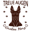 Dobermann Design – Herz & Treue Rust