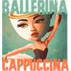 Ballerina Cappuccina,surreal,graffiti,painting