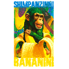shimpanzinni bananini,shimpanse,banane,graffiti