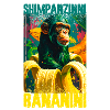 shimpanzinni bananini,shimpanse,banana,graffiti