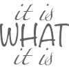 it is what it is