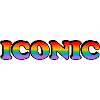 Ikonisch - Regenbogen Text LGBT Pride