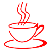 Minimalistischer und moderner Kaffee