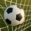 Football - Ball in goal
