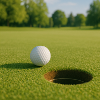Golf -Golf ball on green