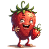 Funny Strawberry Strawberries Fruits