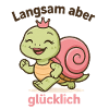 Schildkröte Krone Langsam aber glücklich