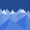 Blue landscape