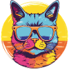 Cat with sunglasses