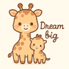 Stand Tall, Little One – Cute Kawaii Giraffe