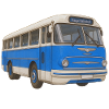 Old blue bus