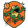 Panic Frog badge