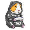 Guinea Pig Halloween Gamer