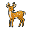 Embroidered Fawn – Cute Animal Design