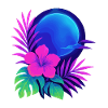 Neon Tropic Moon