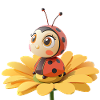 Cute ladybug on a flower