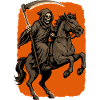 Faucheuse sur le cheval