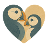 Heart for puffins